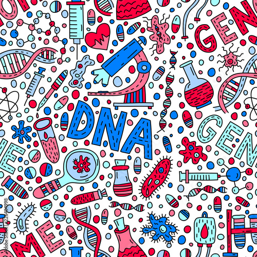 Genom seamless pattern