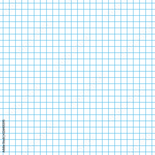 Note paper style blue square seamless pattern with white background.