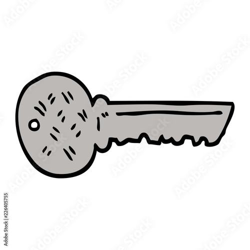 hand drawn doodle style cartoon key © lineartestpilot