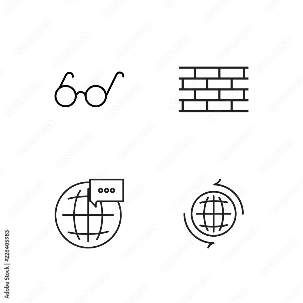 web simple outlined icons set web simple outlined icons set