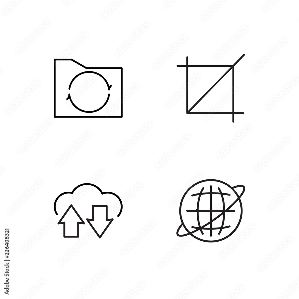 web simple outlined icons set web simple outlined icons set