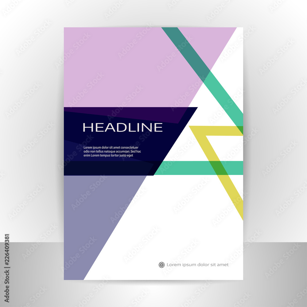 Naklejka premium Abstract vector brochure template design background