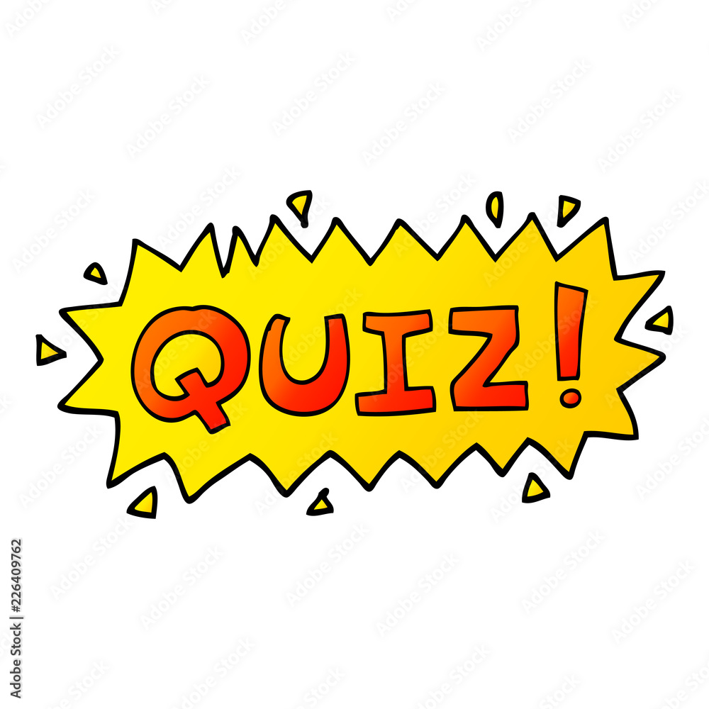 vector gradient illustration cartoon quiz symbol vector gradient illustration cartoon quiz symbol