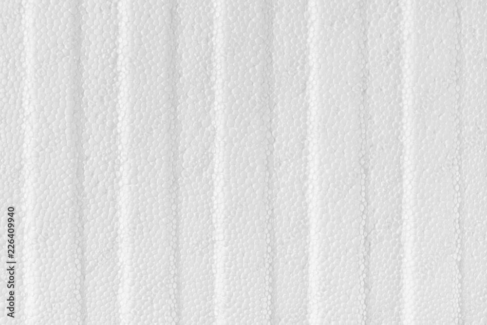 Stripped foam plastic macro texture and background