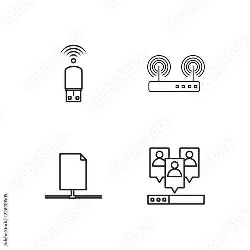web simple outlined icons set