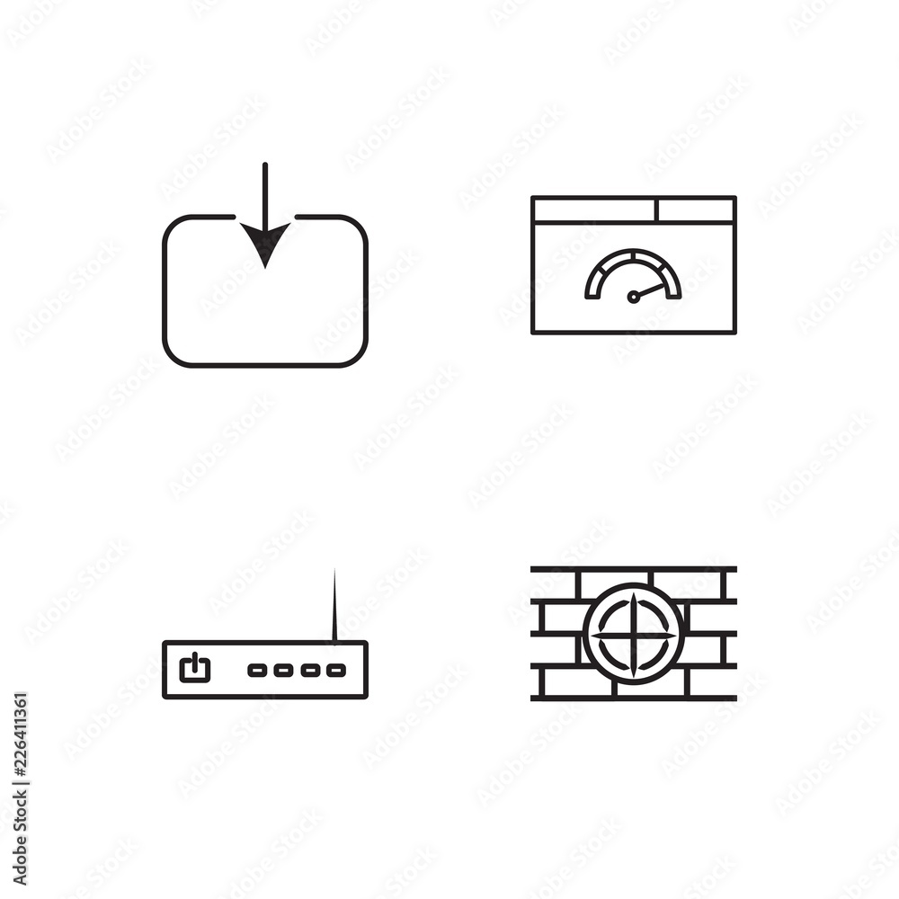 web simple outlined icons set web simple outlined icons set