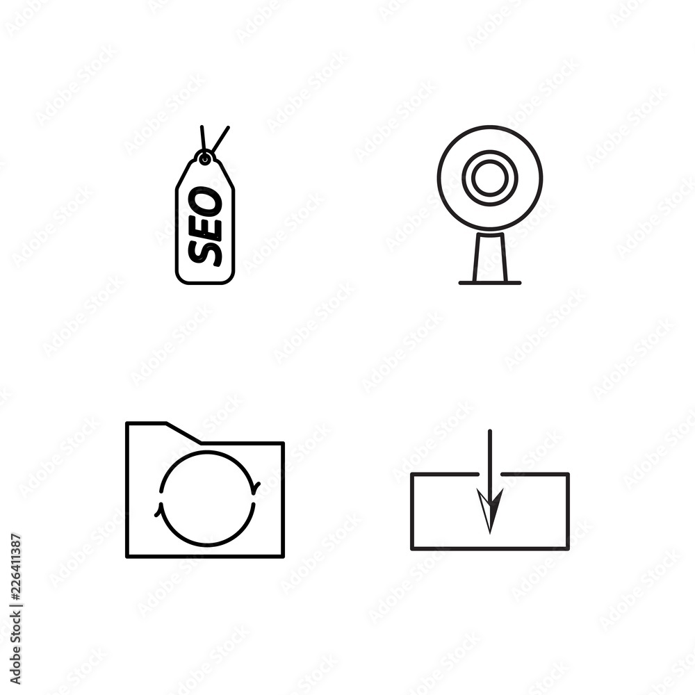 web simple outlined icons set web simple outlined icons set