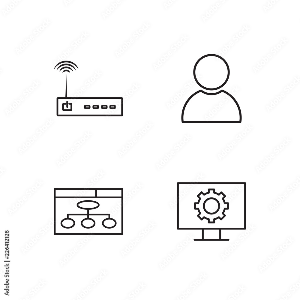 web simple outlined icons set web simple outlined icons set