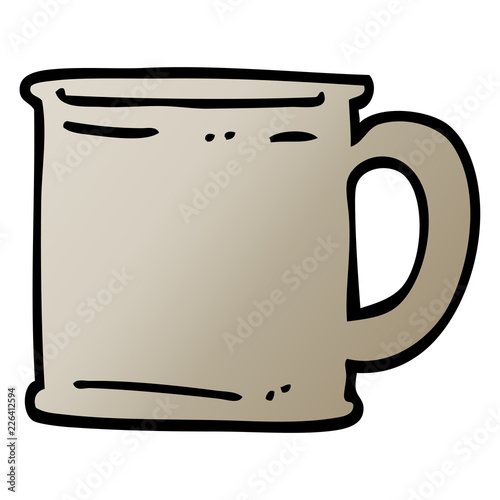 vector gradient illustration cartoon tankard