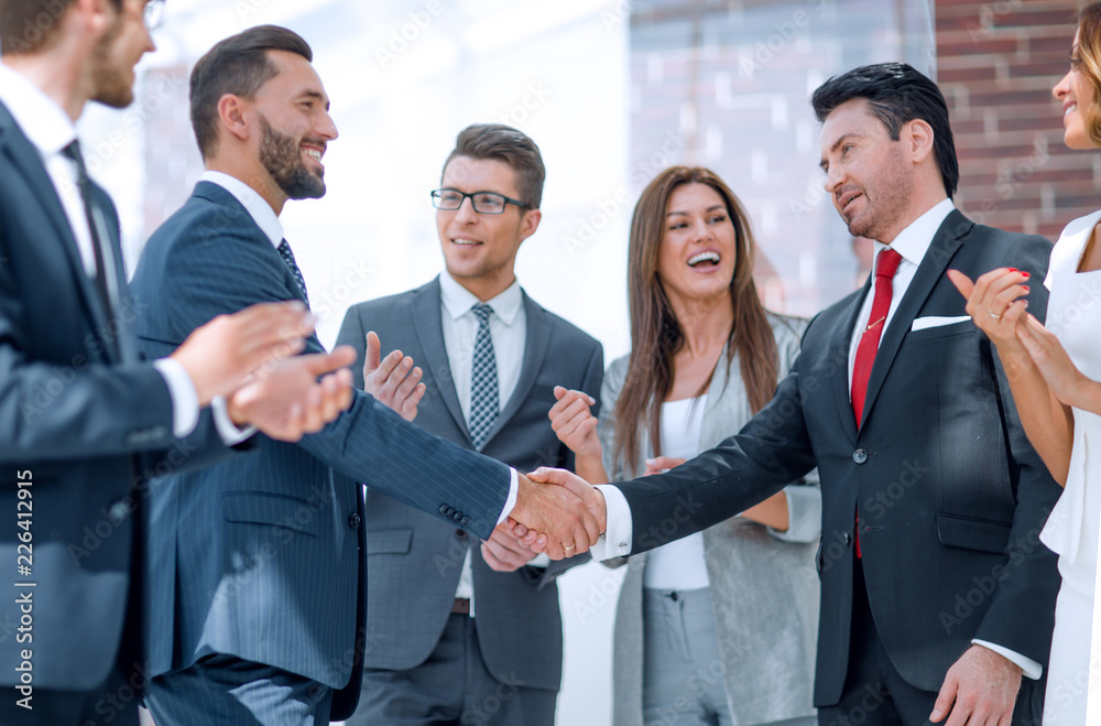 business partners shaking hands business partners shaking hands