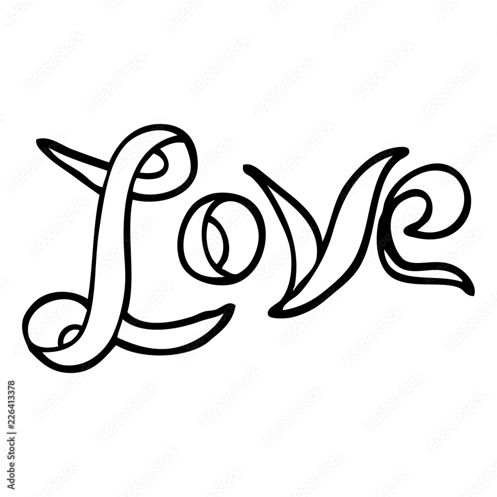 black and white cartoon love banner black and white cartoon love banner