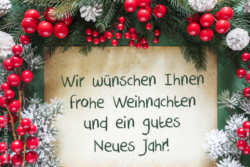 Christmas Decoration, Gutes Neues Jahr Means Happy New Year