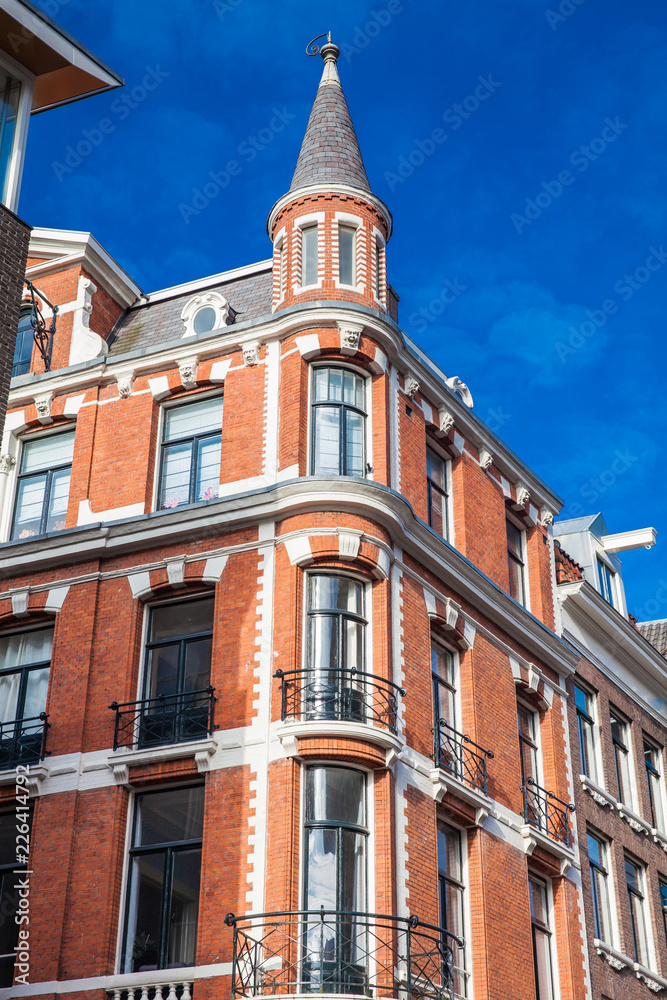 Beautiful building at the Old Cetral district in Amsterdam Beautiful building at the Old Cetral district in Amsterdam