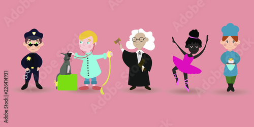  children and various professions