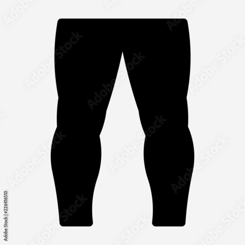 Glyph male legs pixel perfect vector icon
