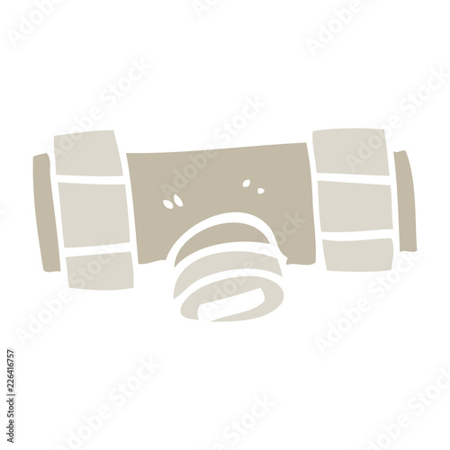 flat color illustration cartoon isolator valve