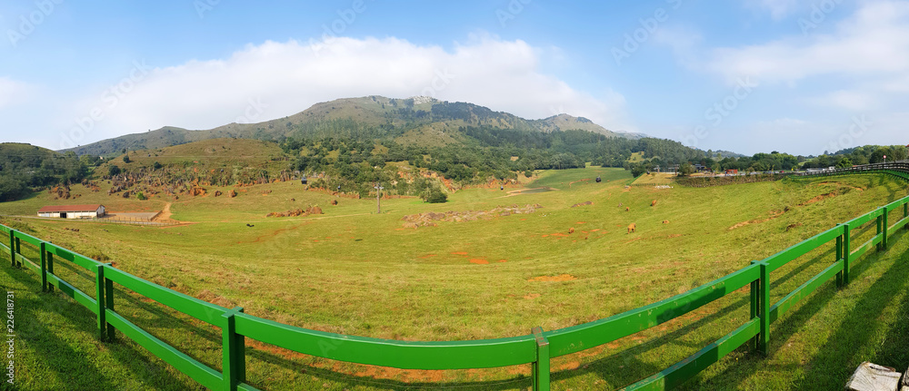 Panoramic view of Cabarceno Natural Park in Cantabria - Spain