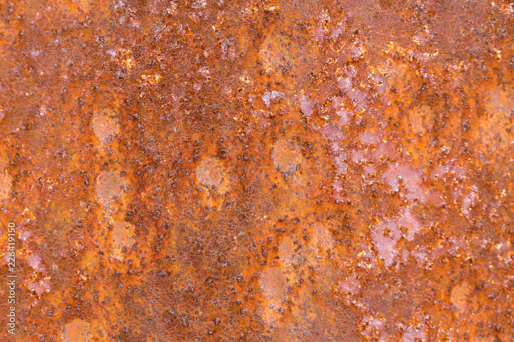 Rusted metal, rusty plate, shot holes Rusted metal, rusty plate, shot holes