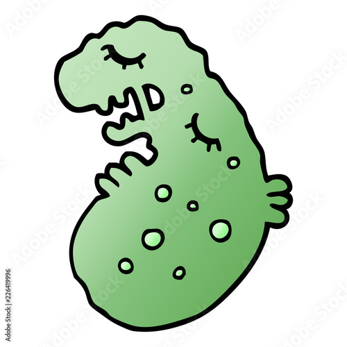 vector gradient illustration cartoon germ
