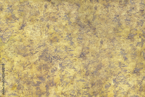 Texture distressed wall surface golden brown