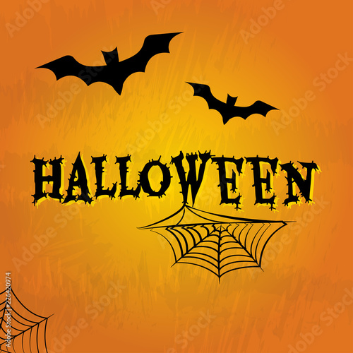 Halloween background. All Hallows' Eve, All Saints' Eve. Vector illustration