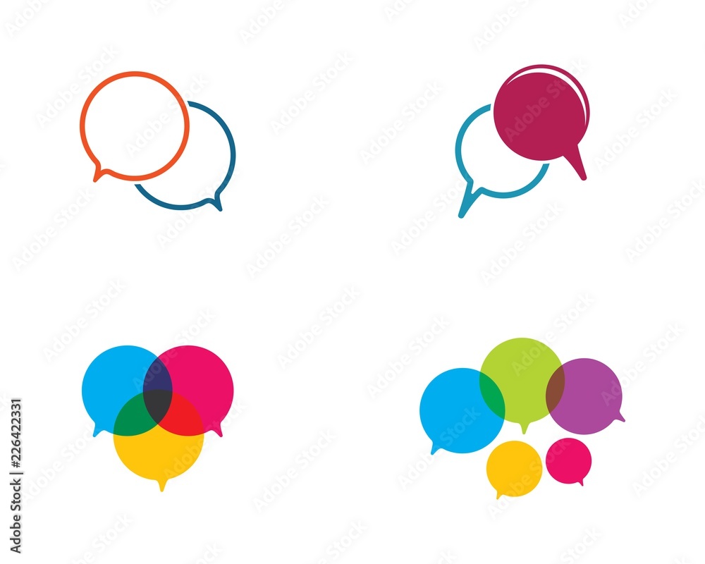 Speech bubble logo Speech bubble logo