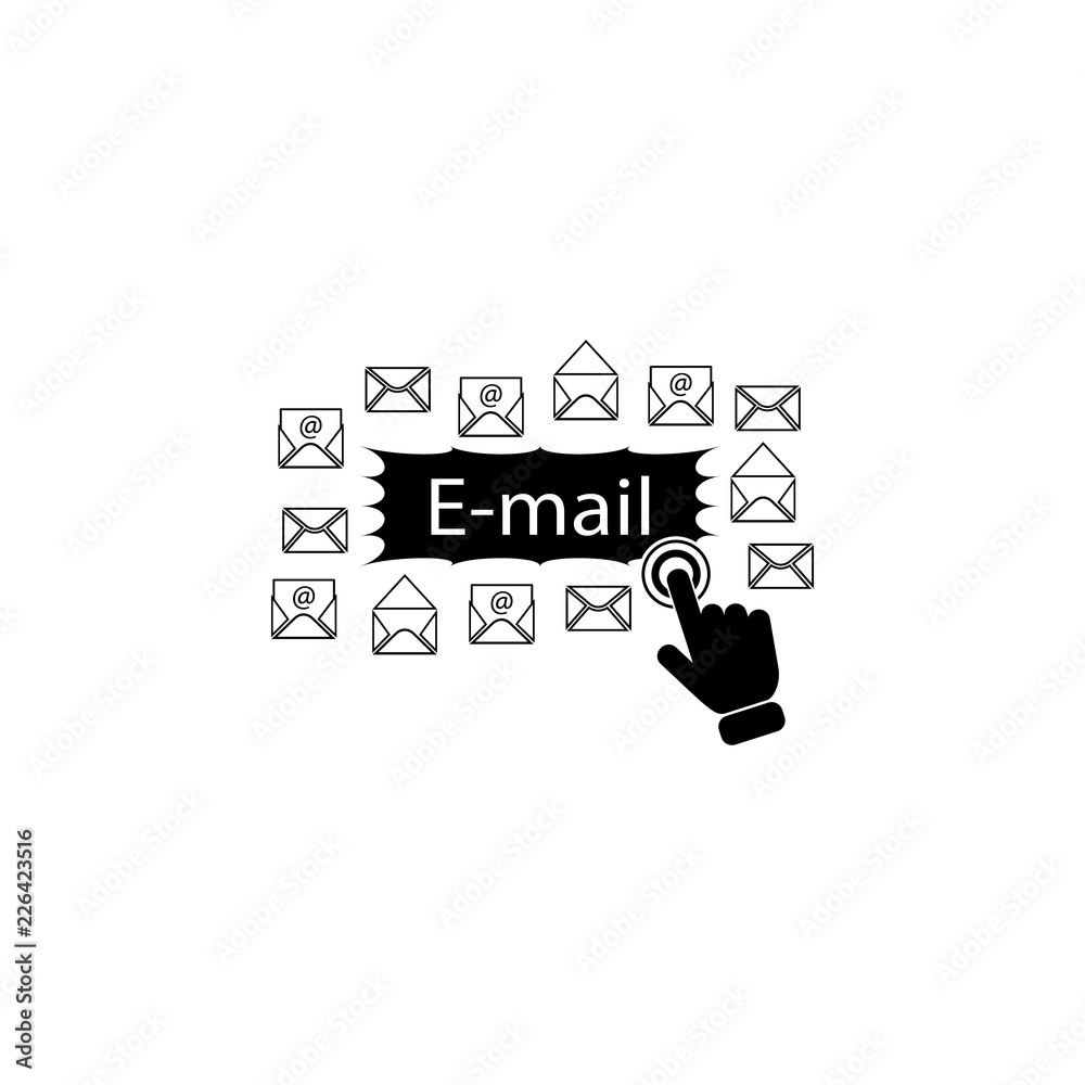 E mail concept on touch screen icon. Element of touch screen technology icon. Premium quality graphic design icon. Signs and symbols collection icon for websites E mail concept on touch screen icon. Element of touch screen technology icon. Premium quality graphic design icon. Signs and symbols collection icon for websites