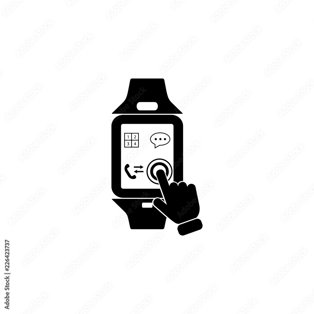 Smart Watch Touch Screen icon. Element of touch screen technology icon. Premium quality graphic design icon. Signs and symbols collection icon for websites Smart Watch Touch Screen icon. Element of touch screen technology icon. Premium quality graphic design icon. Signs and symbols collection icon for websites