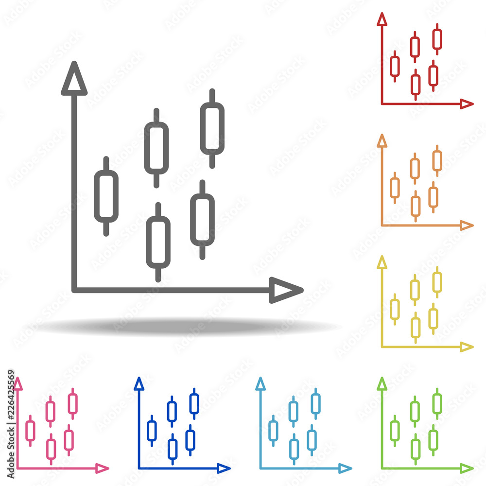 bar chart icon. Elements of Finance and chart in multi colored icons. Simple icon for websites, web design, mobile app, info graphics