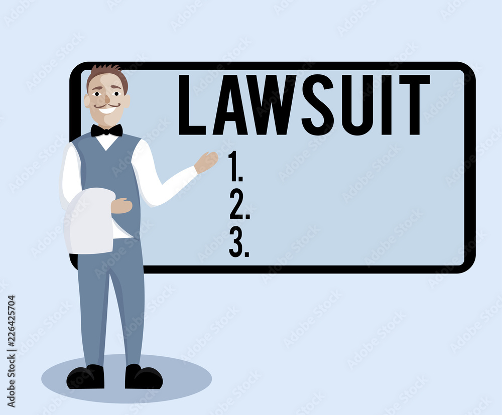 Conceptual hand writing showing Lawsuit. Business photo text Claim Dispute brought to law courthouse Legal trial auction. Conceptual hand writing showing Lawsuit. Business photo text Claim Dispute brought to law courthouse Legal trial auction.