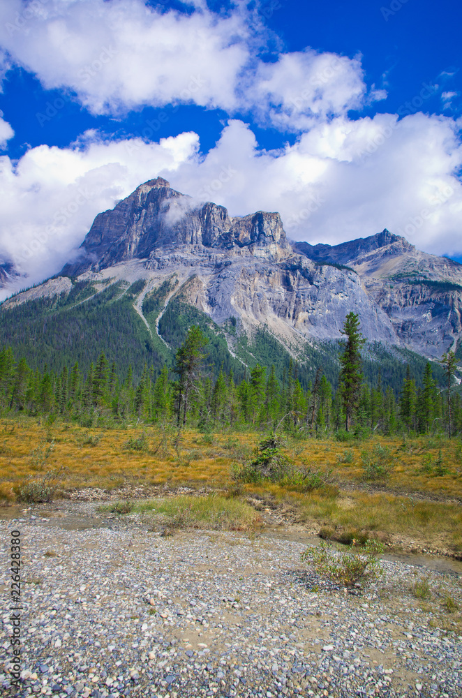 mountains in banff national park canada