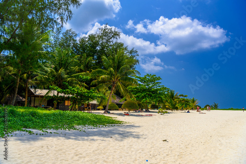 Palms and sand on Malibu Beach, Koh Phangan island, Suratthani, © Eagle2308