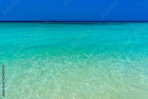 Beautiful azure sea  Haad Yao beach  Koh Phangan island  Suratth