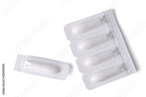 Isolated Suppository, Rectal or Vaginal.