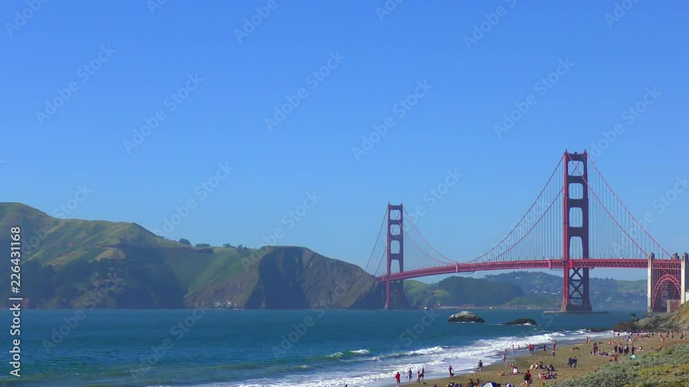 The Golden Gate Bridge as seen from Baker Beach, San Francisco, California, USA The Golden Gate Bridge as seen from Baker Beach, San Francisco, California, USA