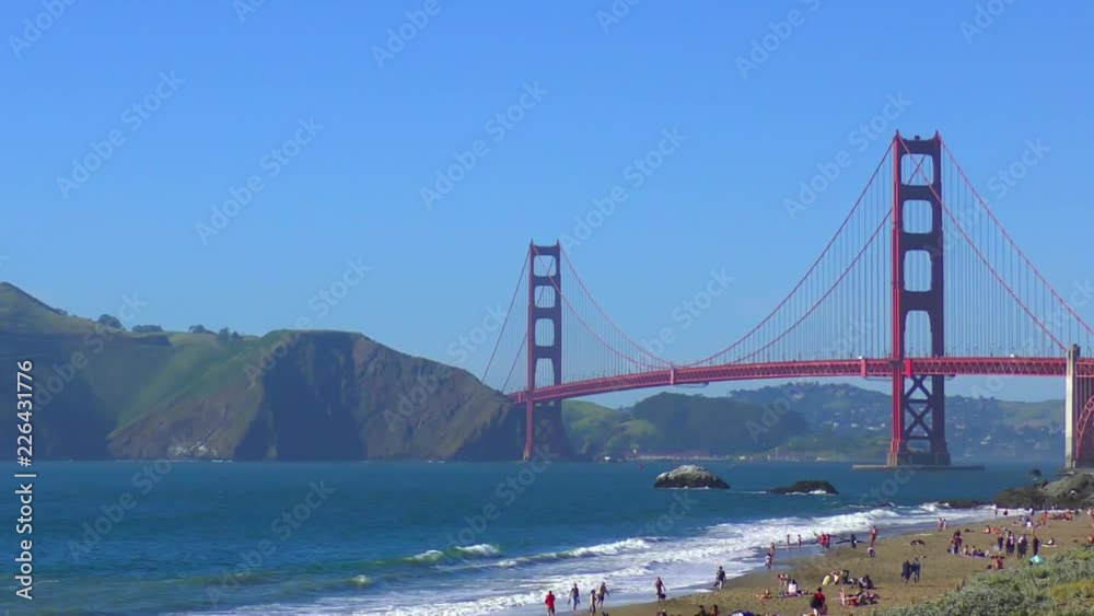 The Golden Gate Bridge as seen from Baker Beach, San Francisco, California, USA The Golden Gate Bridge as seen from Baker Beach, San Francisco, California, USA