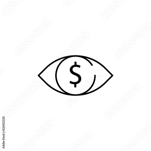 focus, view, vision icon. Element of business start up icon for mobile concept and web apps. Thin line focus, view, vision icon can be used for web and mobile