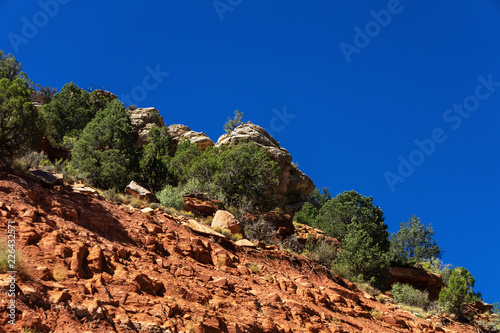 red-orange rocks in mountains of Utah