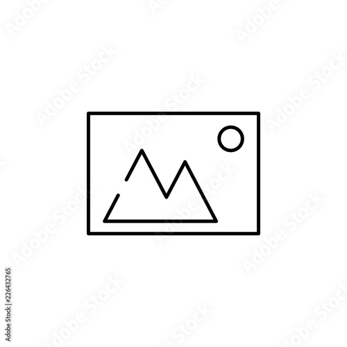 Free Download gallery, image, photo icon. Element of Christmas for mobile concept and web apps illustration. Thin line icon for website design and development, app development. Premium icon - GFXLoad