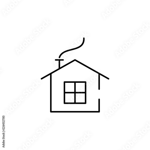 house icon. Element of Christmas for mobile concept and web apps illustration. Thin line icon for website design and development, app development. Premium icon