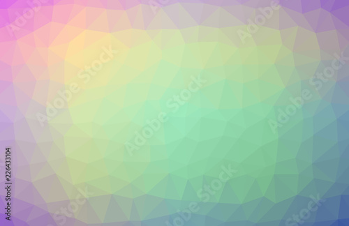 illustration Yellow green and green polygonal , which consist of triangles. Geometric background in Origami style with gradient. Triangular design for your business.