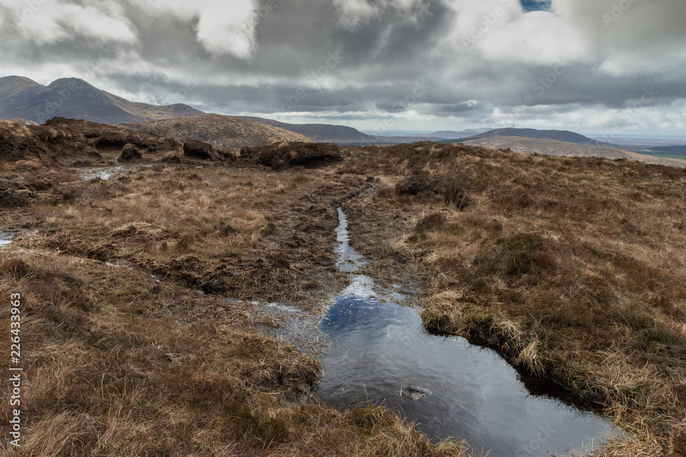 Ireland, Galway, Letterfrack, Connemara National Park, 3 October 2018, Diamond Hill.Diamond Hill is a popular walking destination and attracts Irish hikers and foreign tourists. Ireland, Galway, Letterfrack, Connemara National Park, 3 October 2018, Diamond Hill.Diamond Hill is a popular walking destination and attracts Irish hikers and foreign tourists.