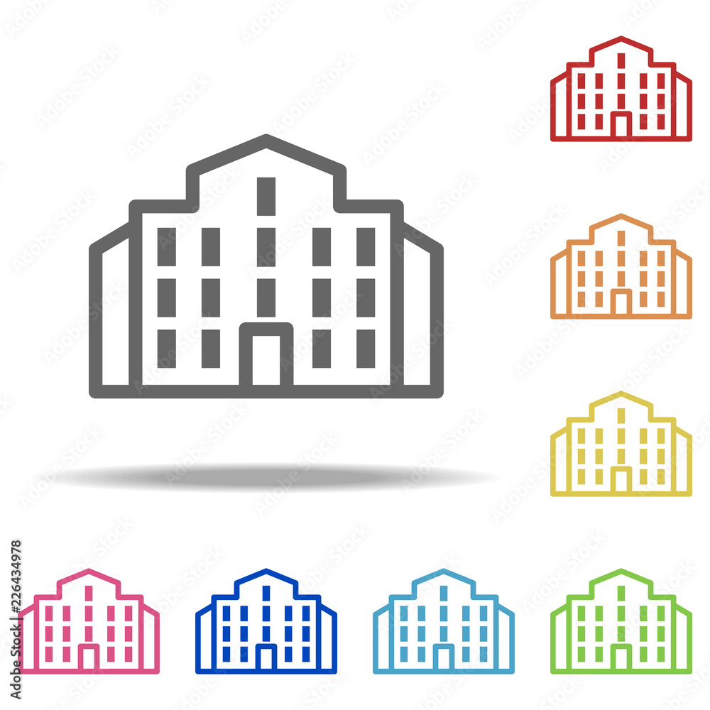 building icon. Elements of Buildings in multi colored icons. Simple icon for websites, web design, mobile app, info graphics