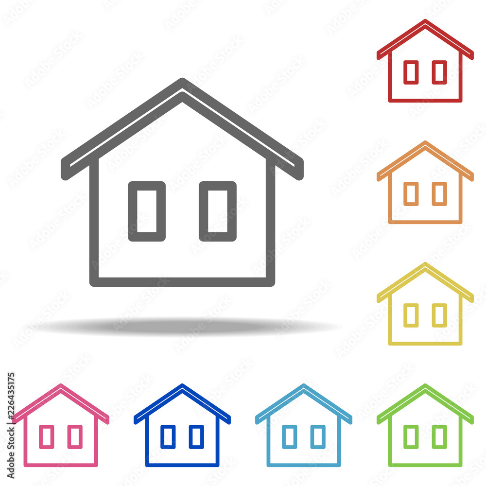 house icon. Elements of Buildings in multi colored icons. Simple icon for websites, web design, mobile app, info graphics