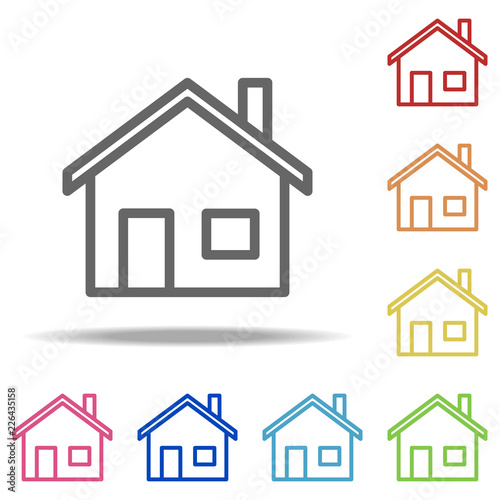 house icon. Elements of Buildings in multi colored icons. Simple icon for websites, web design, mobile app, info graphics