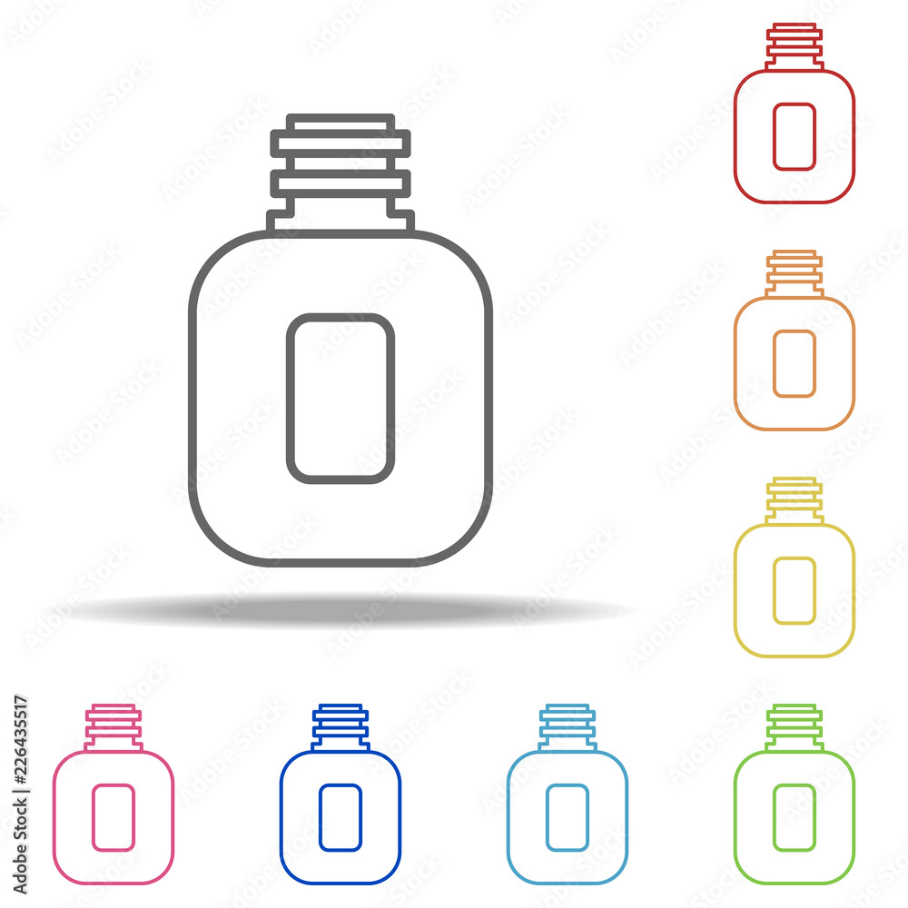 flask icon. Elements of Camping in multi colored icons. Simple icon for websites, web design, mobile app, info graphics