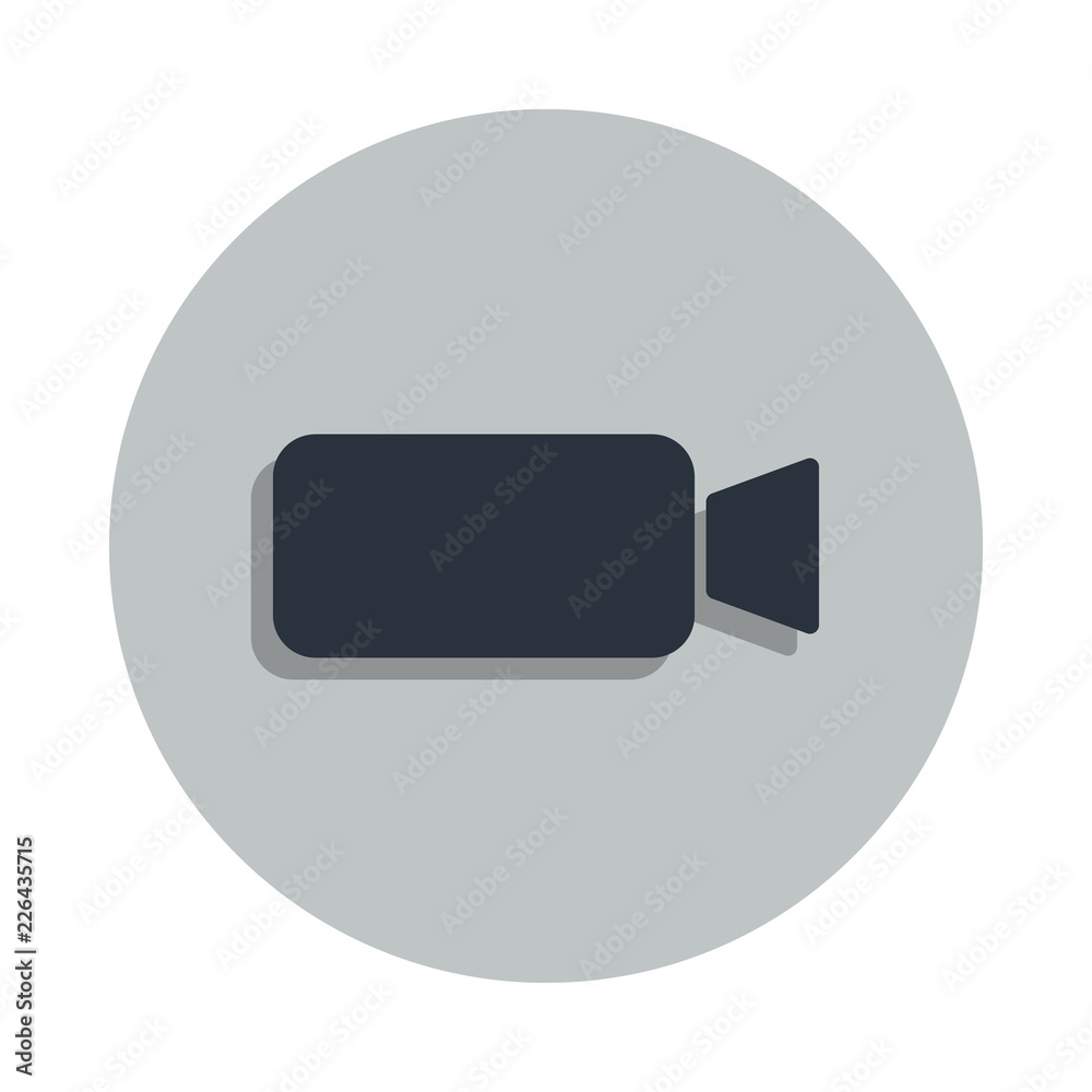 camcorder icon in badge style. One of web collection icon can be used for UI, UX camcorder icon in badge style. One of web collection icon can be used for UI, UX