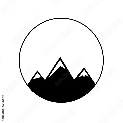 Berge Zeichen Logo