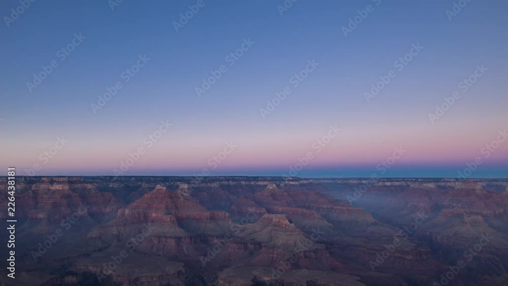 Sunrise over the Grand Canyon, Night to Day Time lapse Sunrise over the Grand Canyon, Night to Day Time lapse