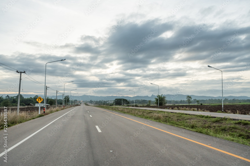 New road in northern Thailand